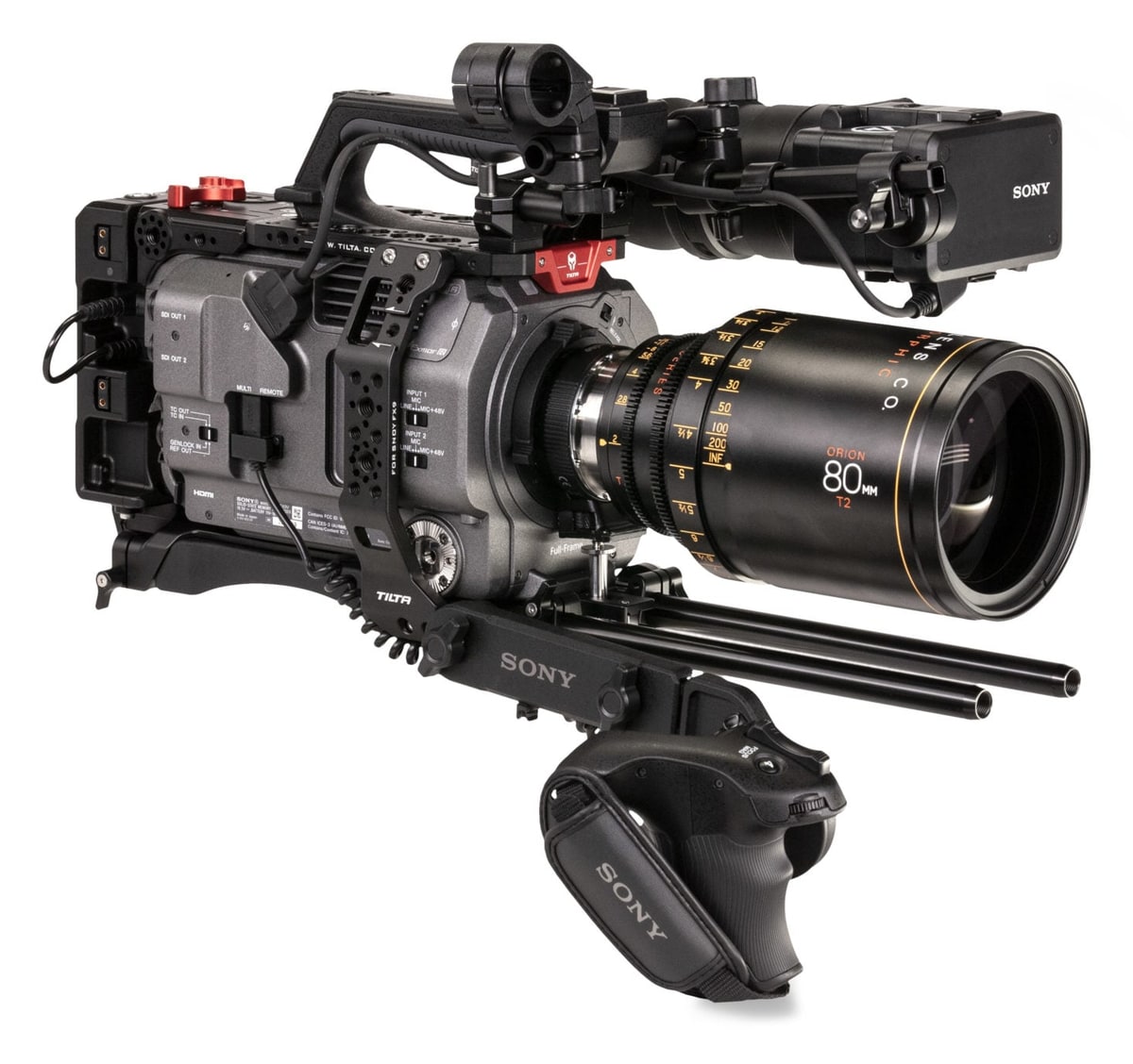Klec Tilta ES-T18 pro Sony PXW-FX9 v provedení Advanced s bateriovou deskou V-Mount