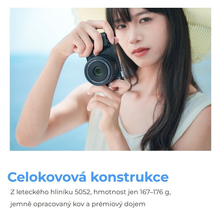 TTArtisan AF 40mm F2 – Kovové tělo s hmotností 167–176 g