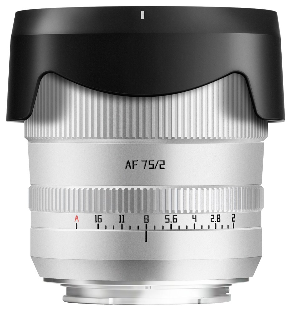 TTArtisan AF 75mm F2 – Kovové tělo a sluneční clona