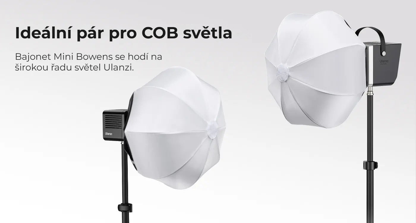 Ulanzi AS-L30 Lantern Softbox – Ideální pro COB světla Ulanzi