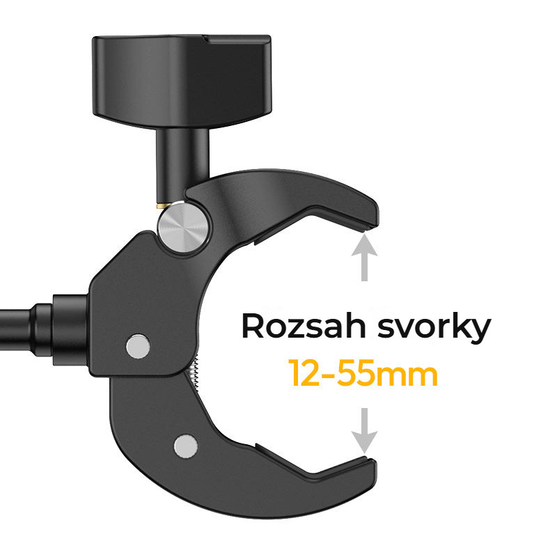 Ulanzi R105 Y Super Clamp – Rozsah upnutí 12–55 mm