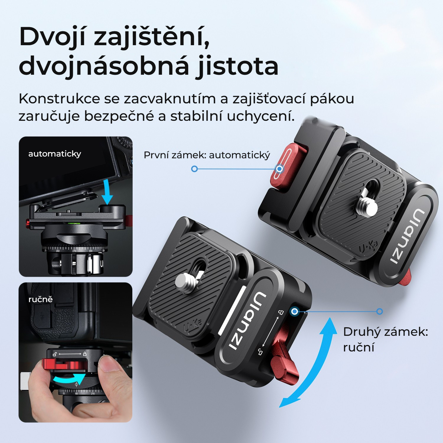 Ulanzi UKA12 UKA Pro rychloupínací sada – Dvojité zajištění