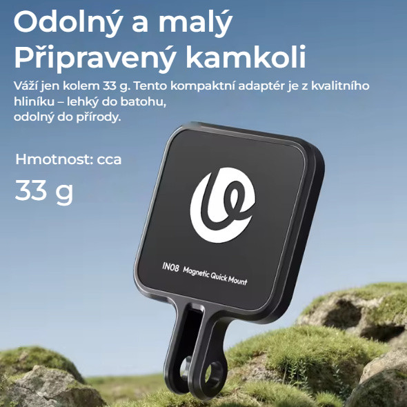 Ulanzi IN08 Magnetic Adapter for GO Ultra – Lehký a odolný materiál