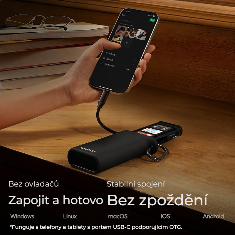 Ulanzi CR2 All-in-One Card Case (Black) – Bez ovladačů, bez zpoždění