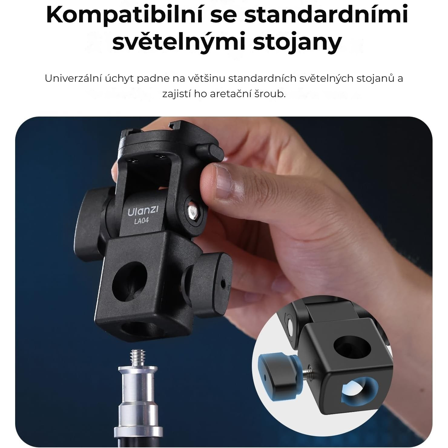 Ulanzi LA04 – Na standardní světelný stojan
