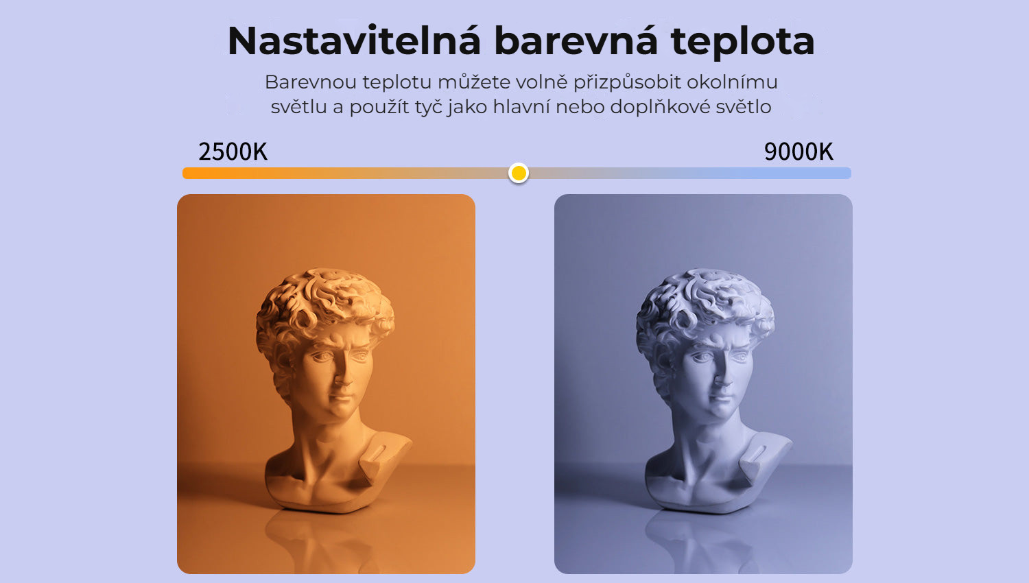 Ulanzi VL119 ruční RGB LED tyč – Nastavitelná barevná teplota