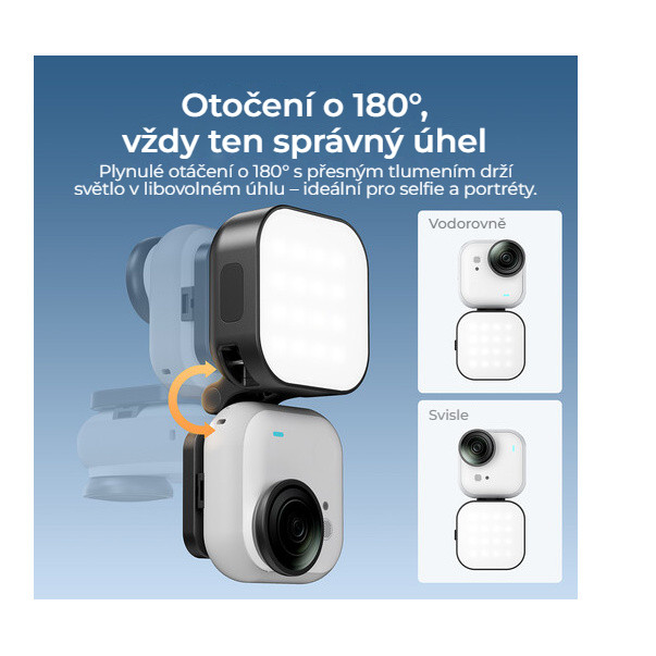Ulanzi IN07 Mini Magnetic Fill Light – Magnet, závit 1/4″ a otočení o 180°