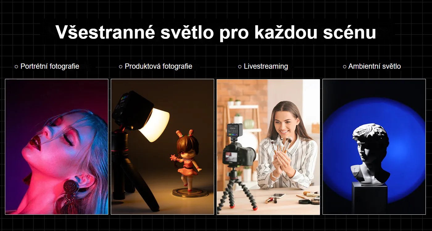 Ulanzi L3 RGB COB Fill Light – Všestranné světlo pro každou scénu