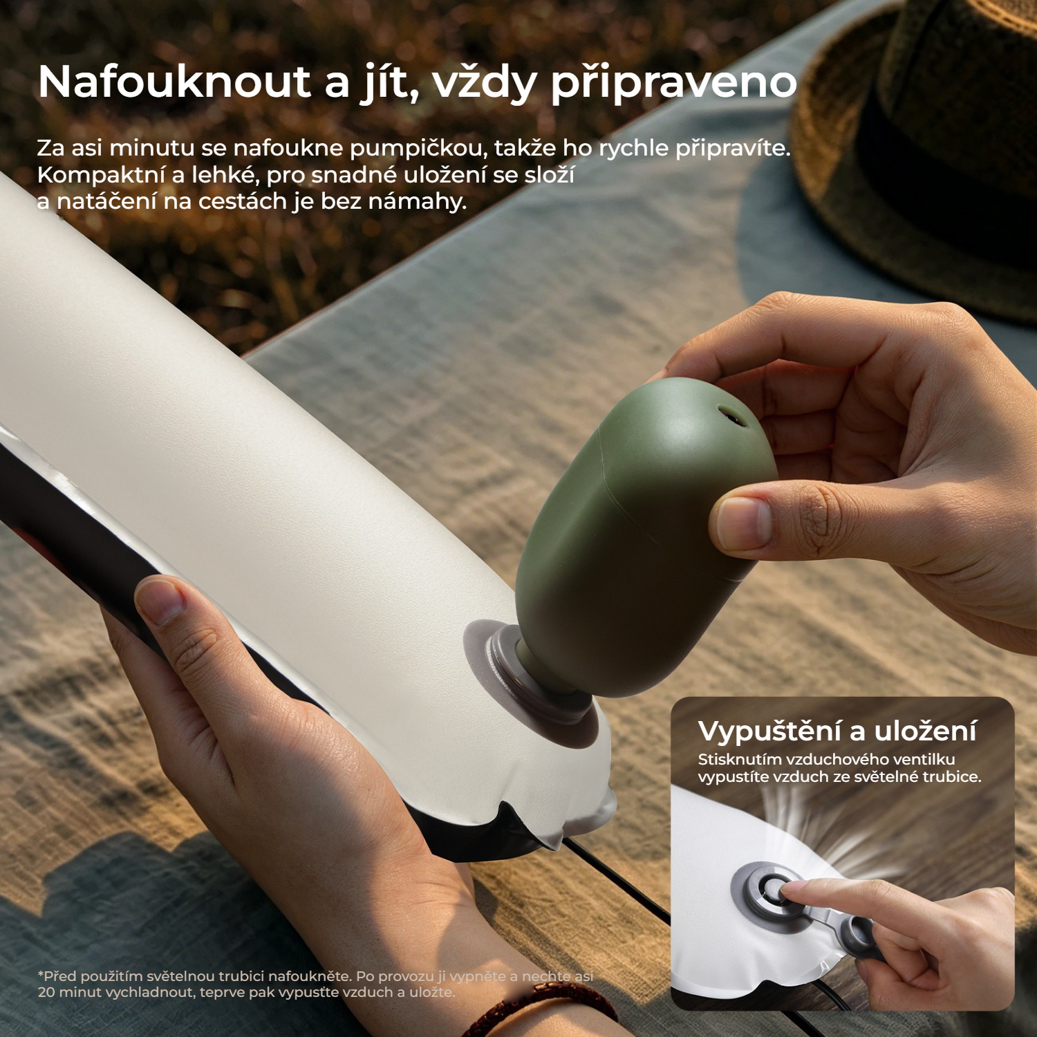 Ulanzi UA50 Air Tube Light – Nafouknout a jít