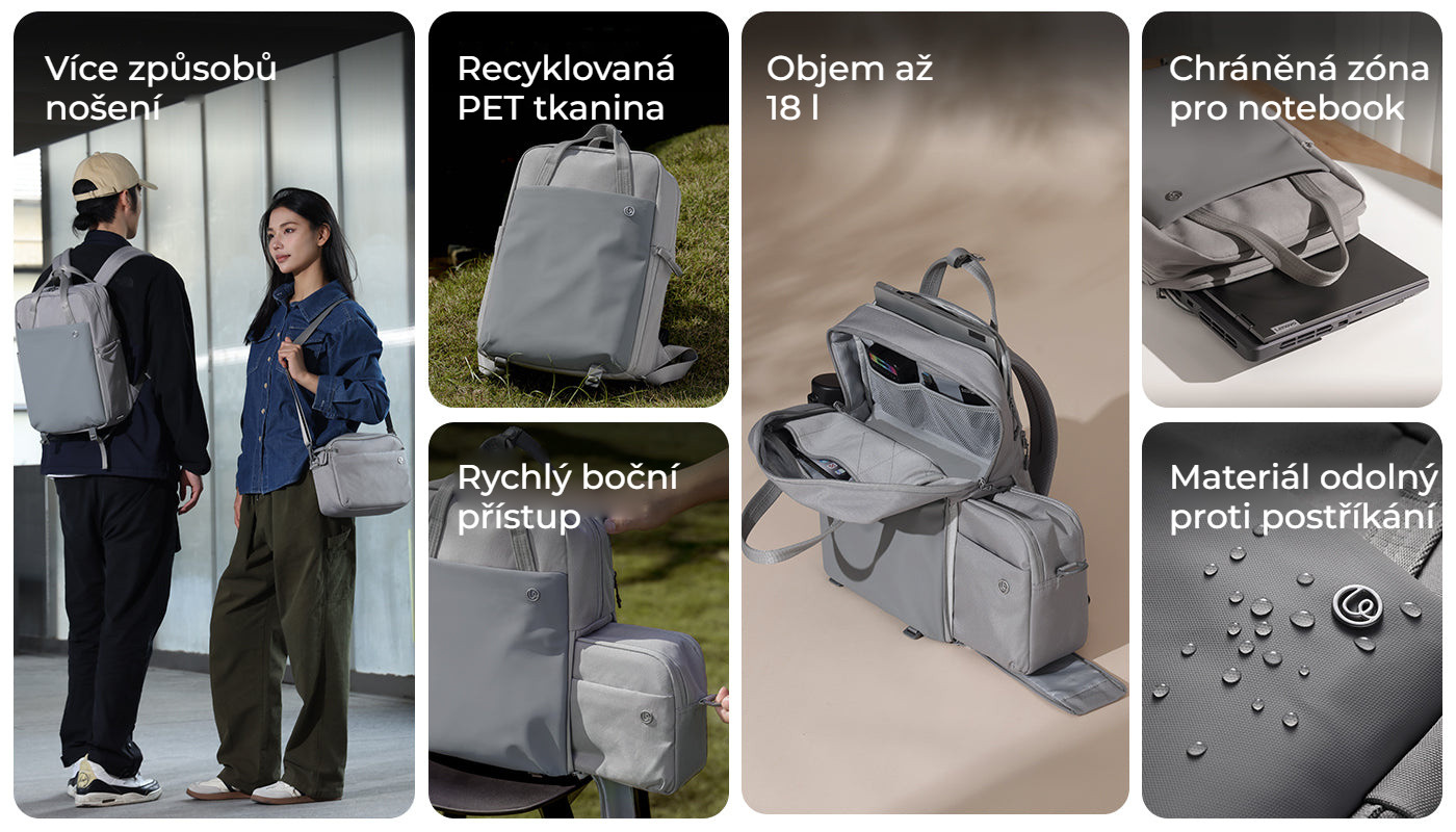 Ulanzi F08 lehký cestovní batoh 18 l – Přehled hlavních výhod