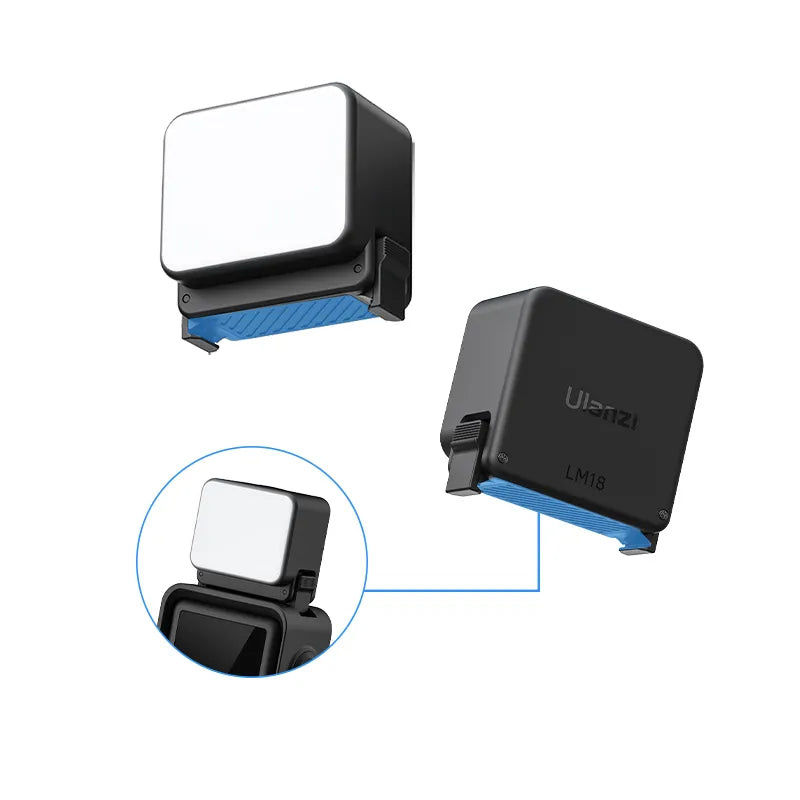 Ulanzi LM18 vodotěsné světlo pro akční kamery – Rychloupínací klip