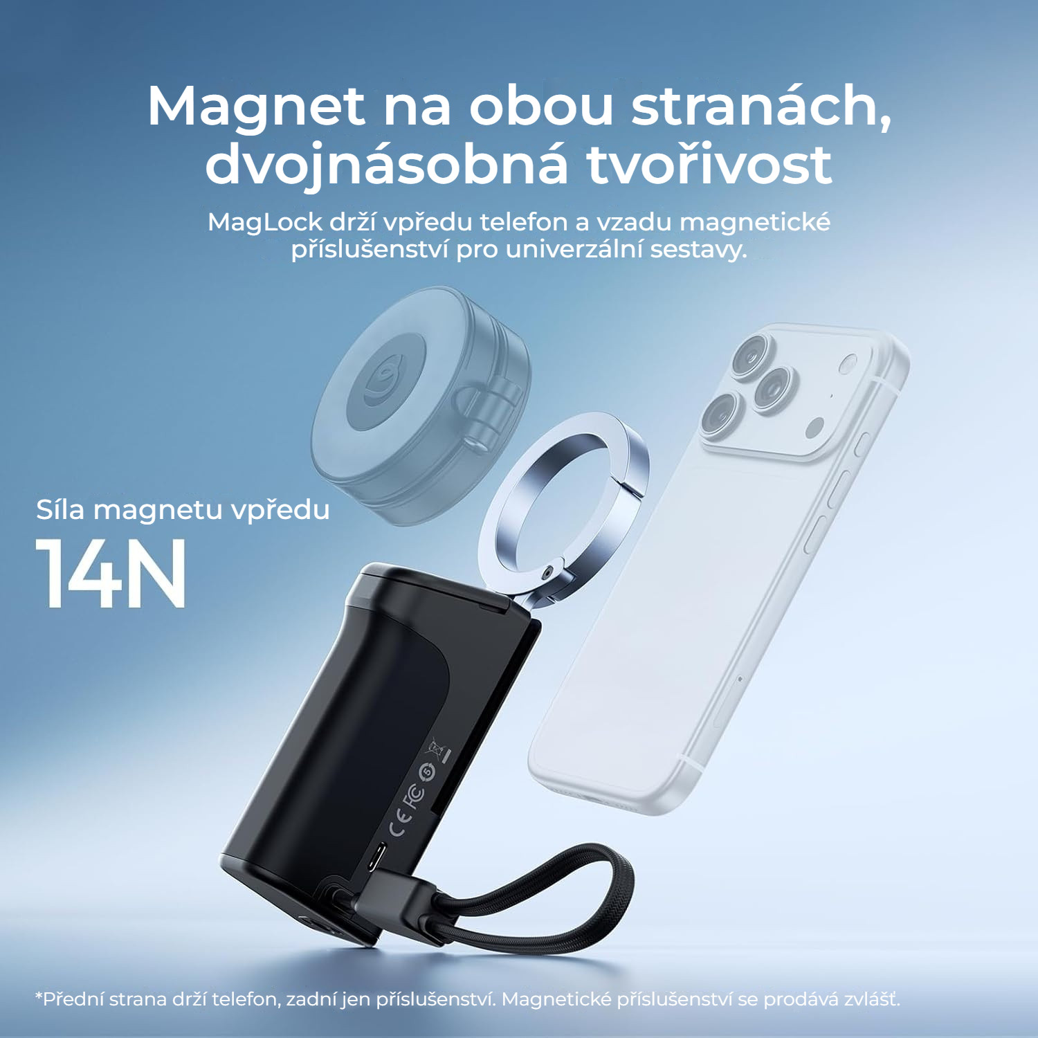 Ulanzi MG13 MagLock Power Grip – Magnet na obou stranách