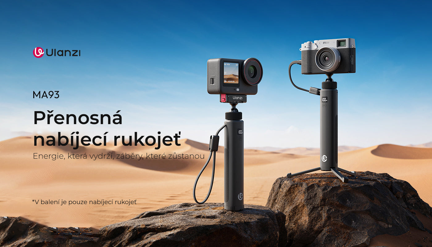 Ulanzi MA93 nabíjecí rukojeť 10 000 mAh se stativem
