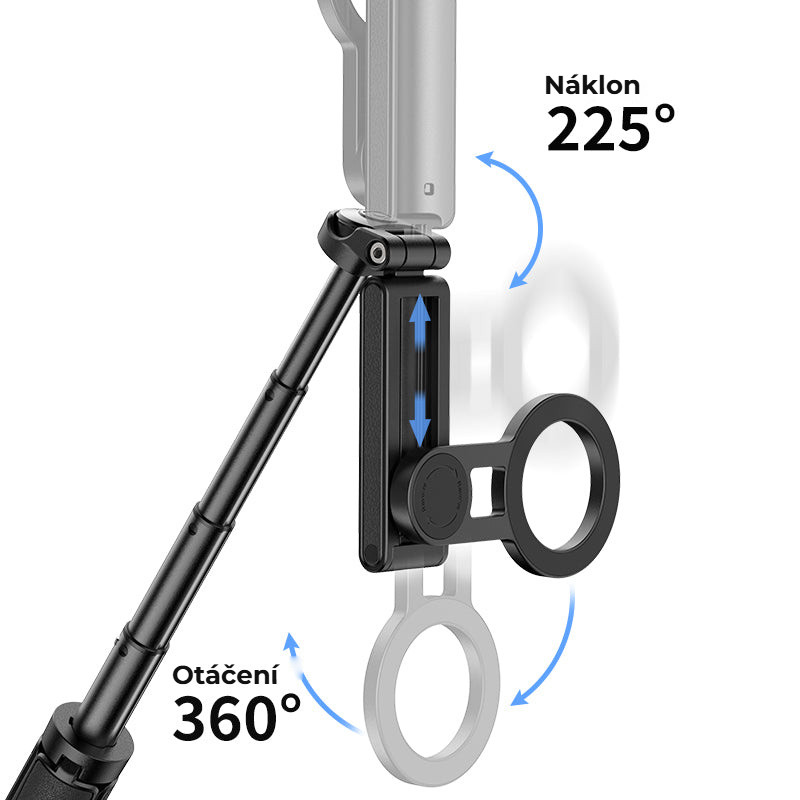 Ulanzi JJ03 magnetický stativ – Otáčení o 360° a náklon o 225°