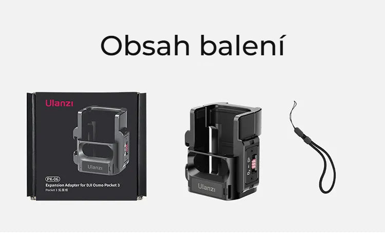 Ulanzi PK-06 adaptér pro Pocket 3 – Obsah balení