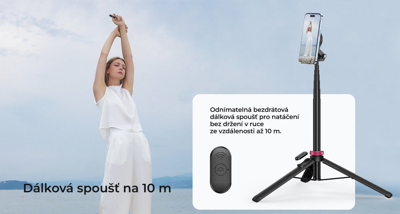Ulanzi MT-84 mini stativ pro MagSafe – Dálková spoušť na 10 m