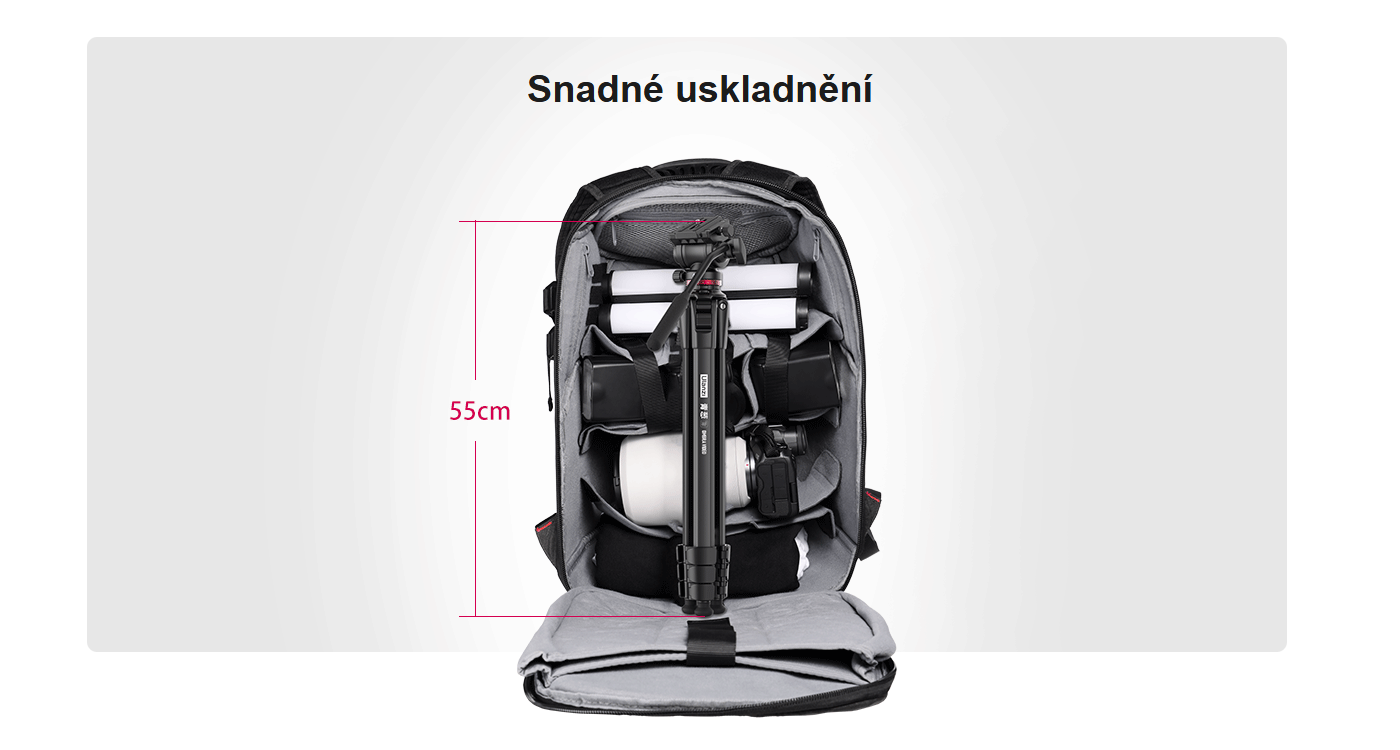 Ulanzi Ombra Video cestovní stativ – Snadné uskladnění