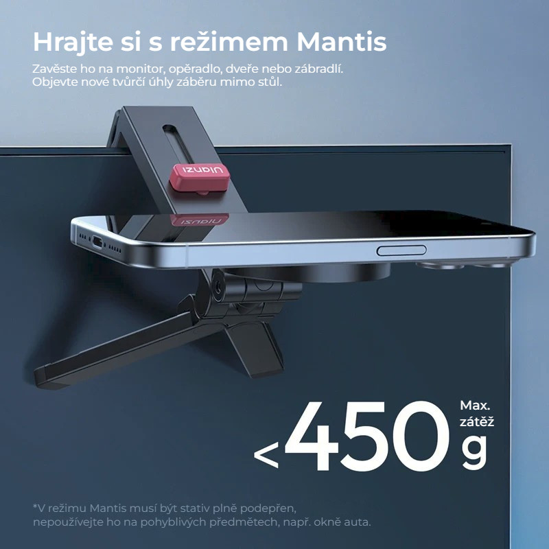 Ulanzi MA88 MagLock držák telefonu – Zavěšení v režimu Mantis