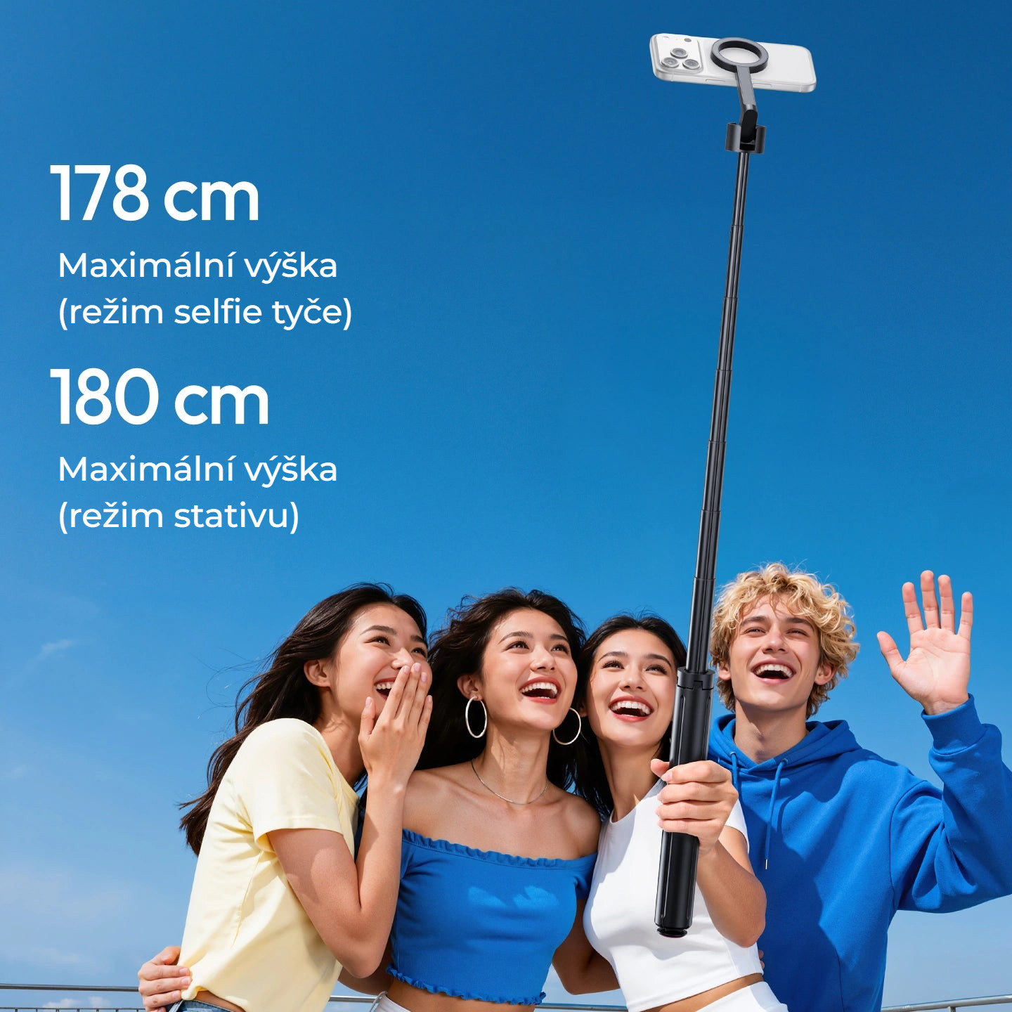 Ulanzi SK-21 Magnetic Auto-Open Tripod – Výška 178 a 180 cm