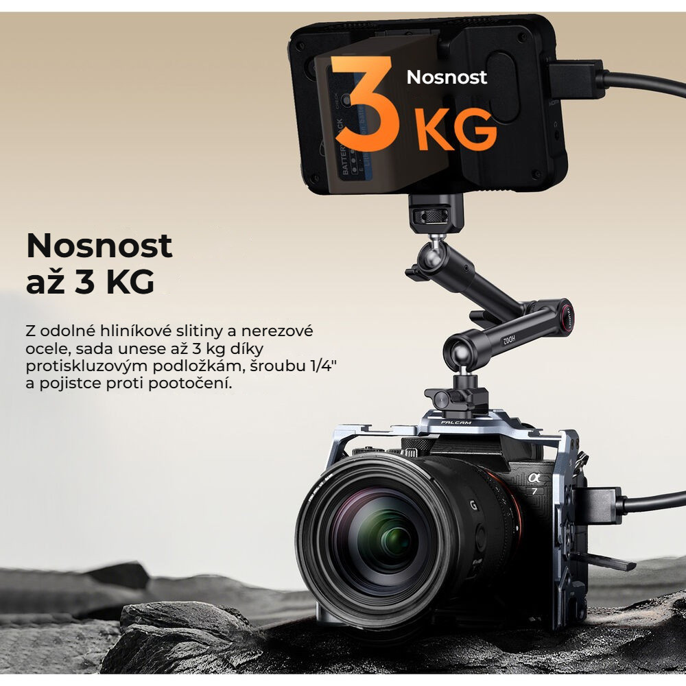 Ulanzi HD02 Magic Arm – Nosnost až 3 kg