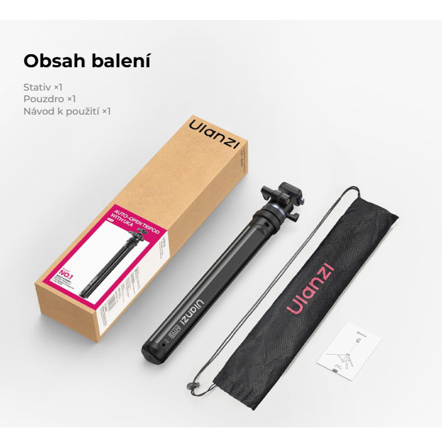 Ulanzi MT93 Uka – Co je v balení