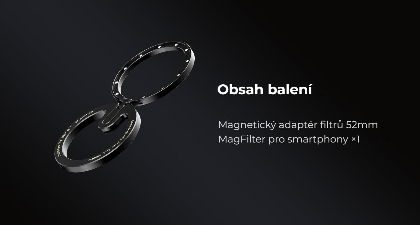 Ulanzi 52mm MagFilter adaptér – Obsah balení