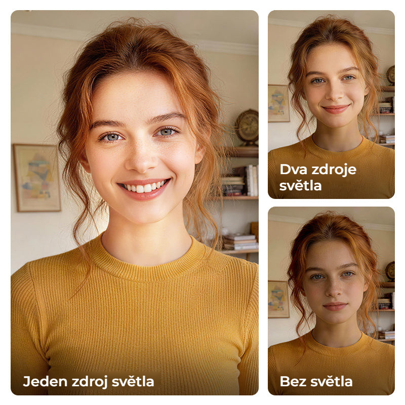 Ulanzi GL01 GlowUp světlo (Peach Snow) – Dva zdroje světla proti jednomu