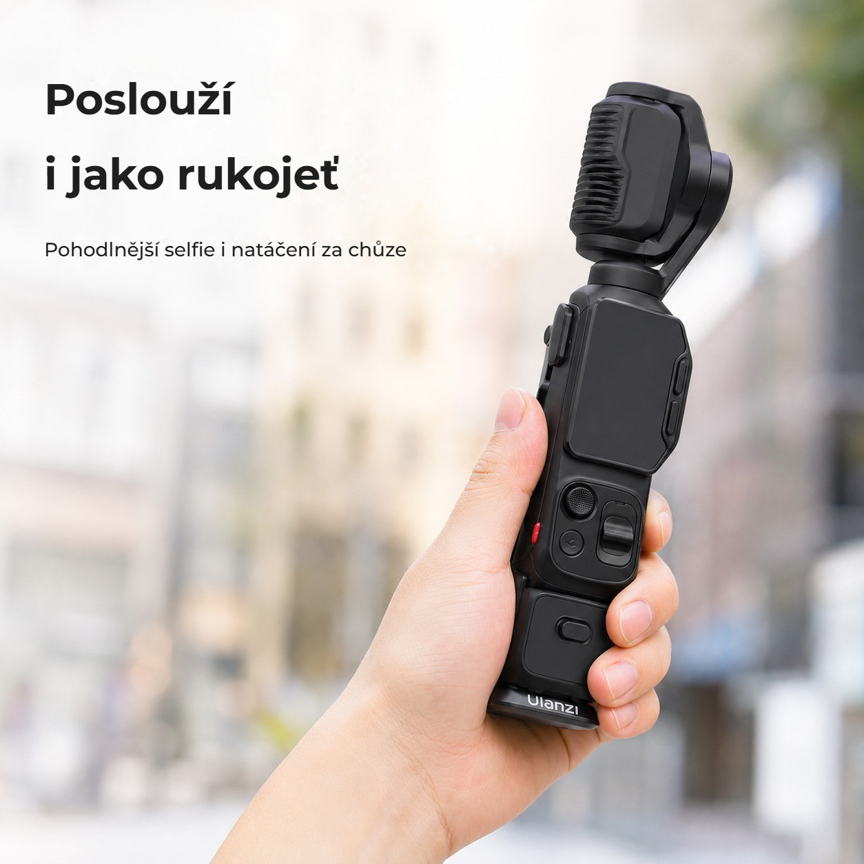 Ulanzi MA66L Black – Rukojeť pro selfie i vlog