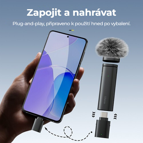 Ulanzi WM-10 Type-C V2 – Zapojit a nahrávat